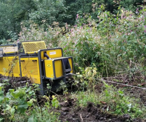 Terrain demonstration of the Swiss iron horse Raup-Trac RT50